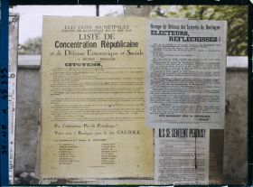 Image représentant Affiche pour les élections municipales, Concentration Républicaine