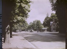 Image représentant La porte de Boulogne, bois de Boulogne, depuis le quai du Quatre-Septembre