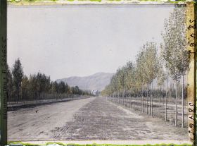Image représentant L'avenue reliant Kaboul à Dar-Ul-Aman (actuel boulevard Dar-Ul-Aman, vers la nouvelle capitale)