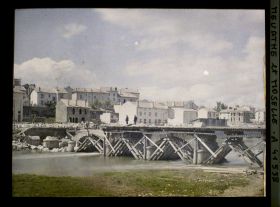Image représentant France, Nomény, Le Pont sur la Seille et rive droite