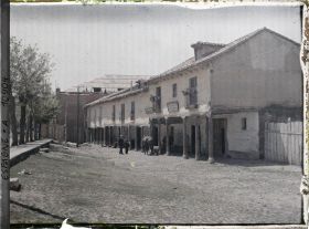 Image représentant Espagne, Léon, Un Coin de la place face à S Isodoro, dite Plazuela del Rastro