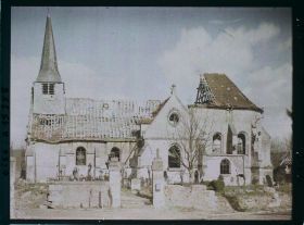 Image représentant France, Marest, Guerre : L'Eglise de Marest vue extérieure