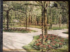 Image représentant Coin sud-est du verger-roseraie, vu depuis le rond-point proche du jardin français