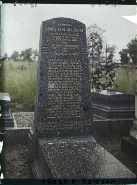 Image représentant France, St Dié, Tombe du Rabbin Abraham Bloch