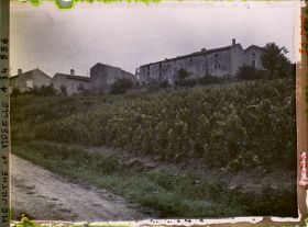 Image représentant France, Norroy, Maisons reconstruites et en reconstruction, Vignes