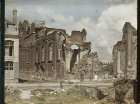 Image représentant Belgique, Ypres, Ruines de l'Eglise St Nicolas