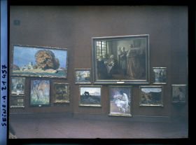 Image représentant Le Salon des artistes français au Grand Palais, tableaux