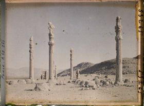 Image représentant Vestiges de colonnes de l'Apadana (hall d'audience de Darius 1er, fin du VIe siècle avant J.-C.)