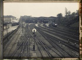 Image représentant Prusse, Aix-la-Chapelle, Une vue sur la Gare