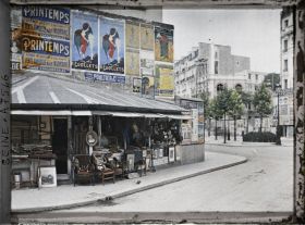 Image représentant Le boulevard Raspail et la rue du Montparnasse vus de la rue Notre-Dame-des-Champs