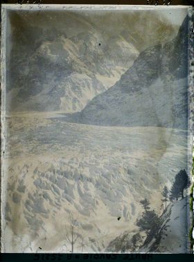 Image représentant France Les Alpes, La mer de Glace, Vers le Couloir du glacier du Géant