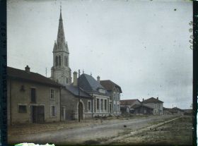 Image représentant France, Flirey, Nouvelle Eglise et Mairie