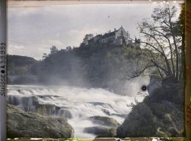 Image représentant Les chutes du Rhin et le château de Laufen