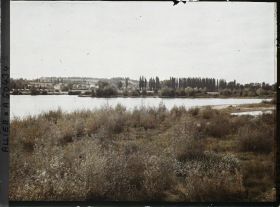 Image représentant Les bords de l'Allier vus vers l'aval