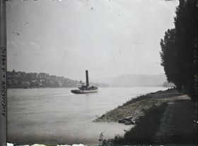 Image représentant Allemagne, Coblence, Contre jour sur le Rhin