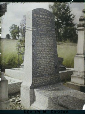 Image représentant France, St Dié, Tombe du Rabbin Bloch tué le 24 août/14 à Tunitrux