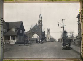 Image représentant Canada, Fort William, Donald Street, Eglise protestante et H. de Ville