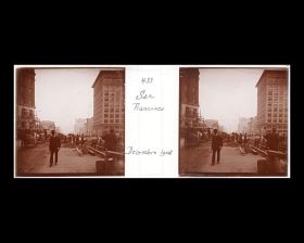 Image représentant Pose de rails de tramway dans une artère de la ville