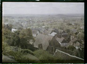 Image représentant France, Gourdon (Lot), Vue de la ville prise du promenade du Château vers le sud ouest