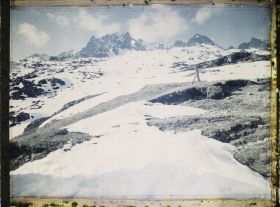 Image représentant France Les Alpes, Vue prise de la Flégère. Chaîne des Aiguilles Rouges ; aige de la Glière et de Floria