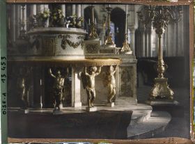 Image représentant France, Noyon, Autel de la Cathédrale détail