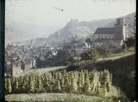 Image représentant Allemagne, Oberwesel, Panorama vers St Martin et le Rhin
