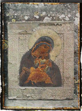 Image représentant Turquie, Hilendar, Icone Vierge embrassant l'enfant