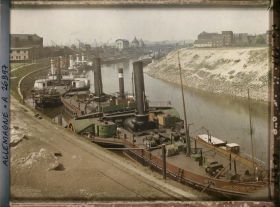 Image représentant Allemagne, Ruhrort, Occupation Française Bateaux s/ la Rhur Canalisée