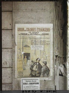 Image représentant Affiche Union des Colonies Etrangères en France en faveur des victimes de la guerre