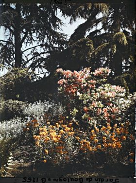 Image représentant Massif fleuri du " sanctuaire japonais " situé entre le " village japonais " et le sorinto