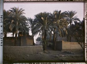 Image représentant Le village au soleil couchant