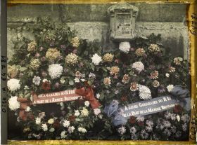 Image représentant Oise, Beauvais, Les obsèques du Dirigeable Britannique Couronnes de l'Armée et la marine Britanniques