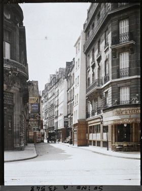 Image représentant La rue Grégoire-de-Tours vue du boulevard St-Germain