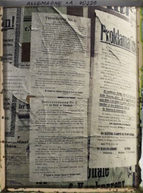 Image représentant Prusse, Düren, Affiche de finance tapée à la machine