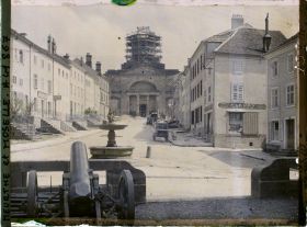Image représentant France, Badonviller, Rue Gambetta vers l'Eglise