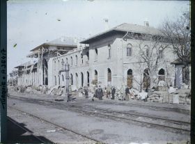 Image représentant La gare lors de l'évacuation de la population grecque