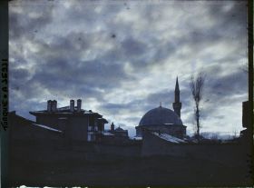 Image représentant Turquie, Eski-Ckehir, Mosquée et Coucher de Soleil