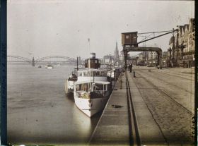 Image représentant Allemagne, Düsseldorf, Occupation Française Les Quais vers les grands ponts du Rhin