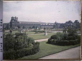Image représentant Le pavillon de Marsan vu du jardin des Tuileries