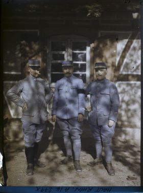 Image représentant Alsace, St Cosme, Trois instituteurs militaires, Mr Reneaud à Bréchaumont, Mr Biquet à St Cosme, Mr Hintzy à Dannemarie