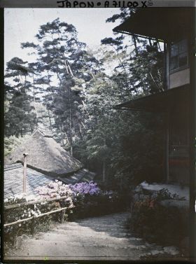 Image représentant Escaliers bordés d'azalées du Japon