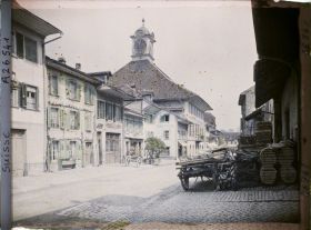 Image représentant La Rathausgasse et le Rathaus (Hôtel de Ville)
