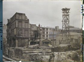 Image représentant France, Reims, Reconstructions vues de la rue de la Clef