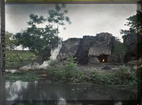 Image représentant Un four à papier vu de face