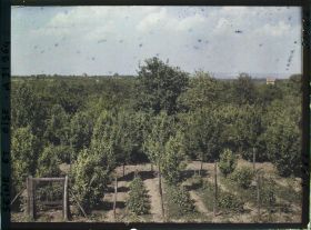 Image représentant France, Marly le Roi, Vue d'ensemble sur les Champs prise de la gare de Marly le Roi vers la Seine