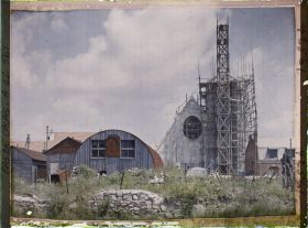 Image représentant France, Ablain-St Nazaire, Eglise en reconstruction