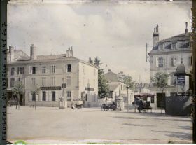 Image représentant France, Lunévile, Place Léopold et Rue de la Gare