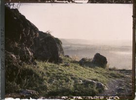 Image représentant France, Capdenac (Lot), Paysage le soir aux abords des rochers de Capdenac