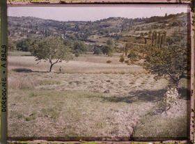 Image représentant France, Sarlat, En amont du Sarlat les versants doux et peuples des ondulations du plateau