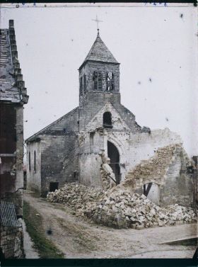 Image représentant France, Celles-s/Aisne, Façade de l'Eglise